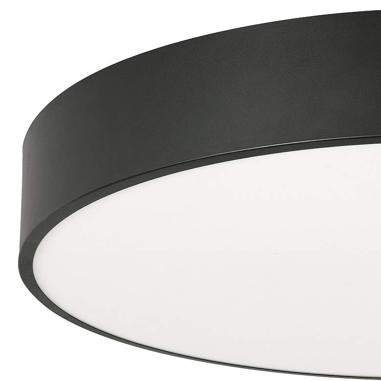 Image 4 Bailey 30" Wide Black Round LED Ceiling Light more views