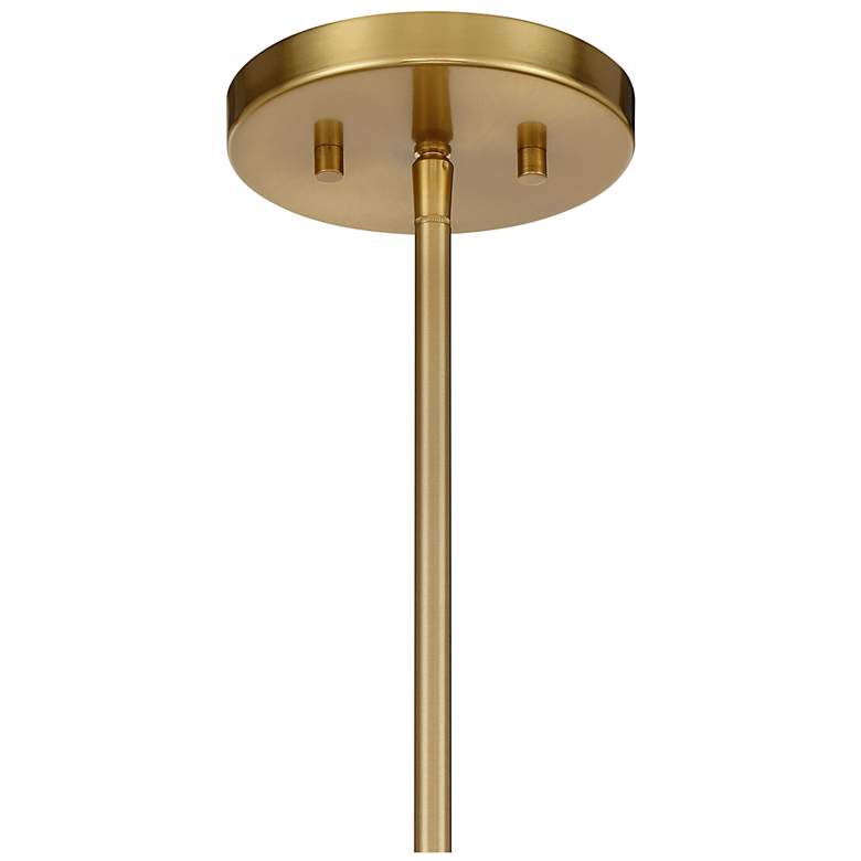 Image 5 Bailey 4-Light Convertible Semi-Flush or Pendant in Warm Brass more views