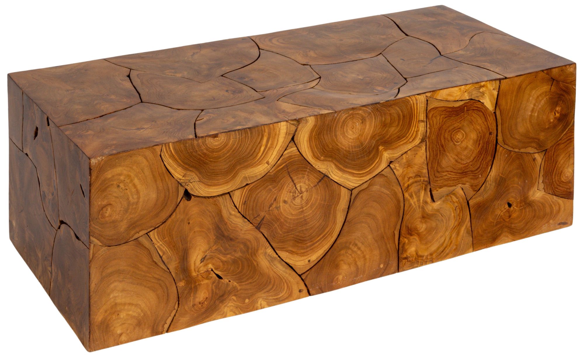 Image 2 Bailey 47 1/4" Wide Natural Teak Root Slice Coffee Table