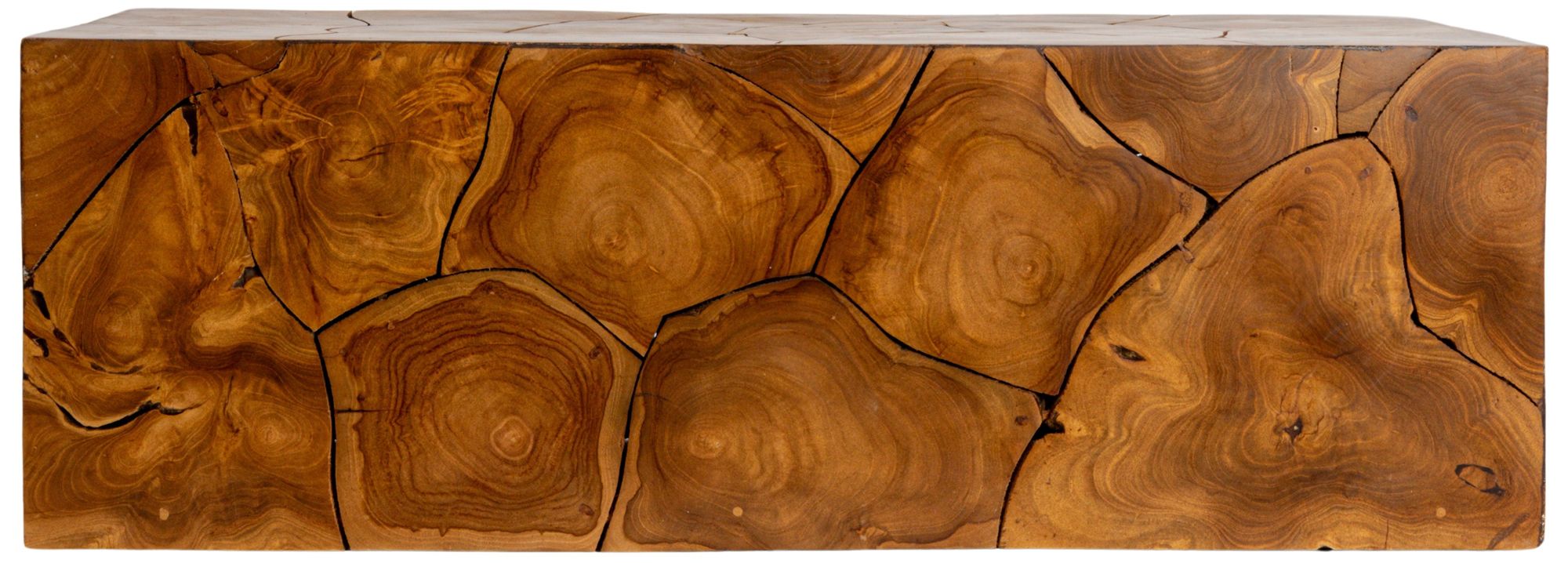 Image 4 Bailey 47 1/4" Wide Natural Teak Root Slice Coffee Table more views