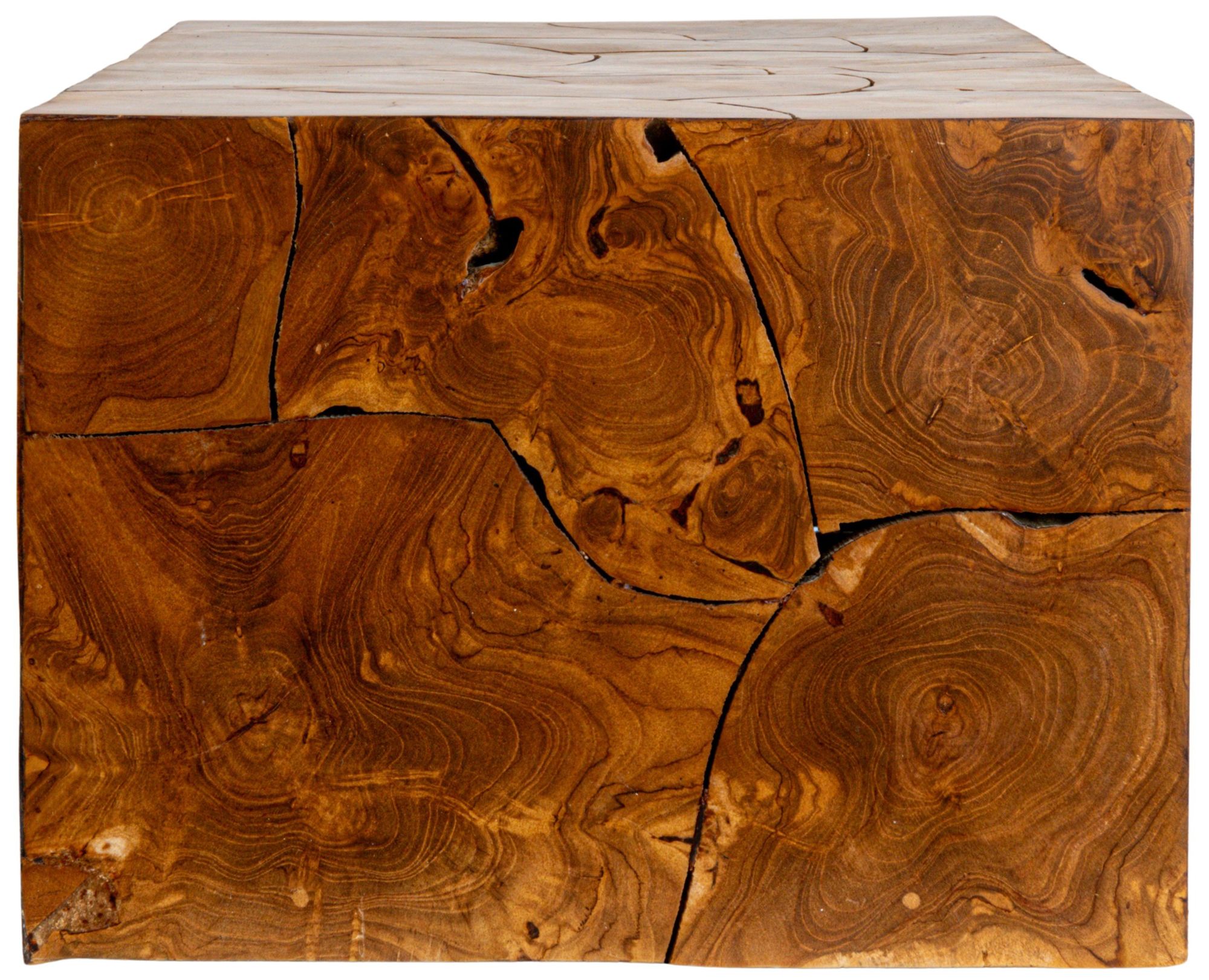 Image 5 Bailey 47 1/4" Wide Natural Teak Root Slice Coffee Table more views