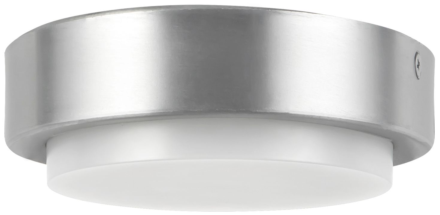 Image 4 Bailey 5-in Brushed Nickel dimmable LED Outdoor Ceiling Light more views
