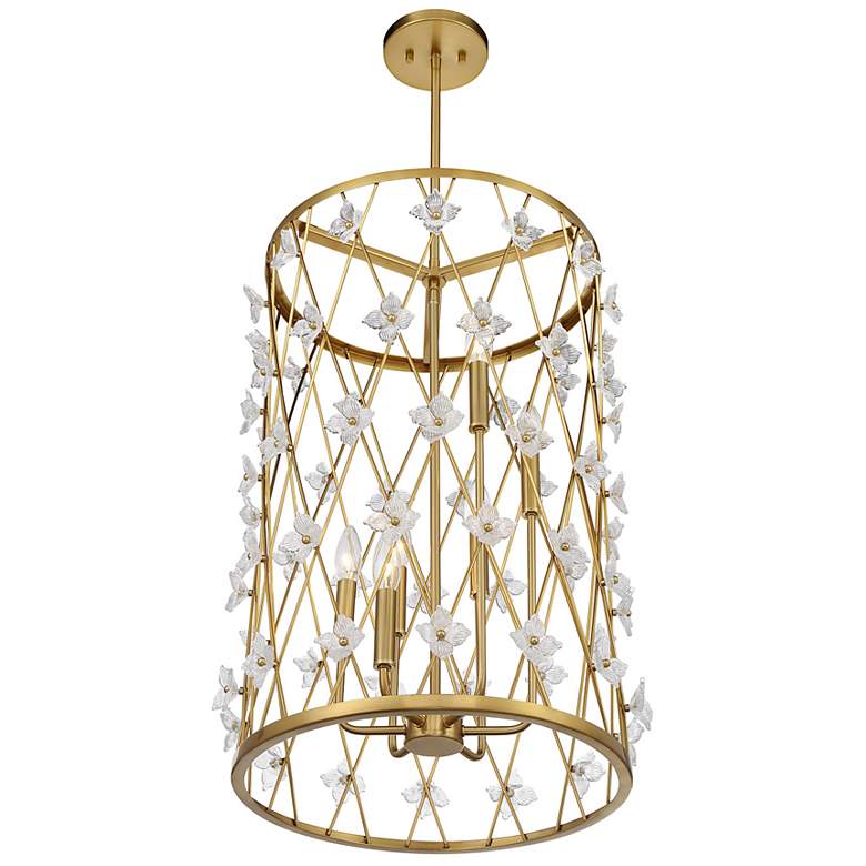 Image 4 Bailey 6-Light Pendant in Warm Brass more views