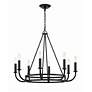 2_Bailey 8 Light Matte Black Chandelier