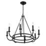 3_Bailey 8 Light Matte Black Chandelier more views