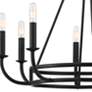 4_Bailey 8 Light Matte Black Chandelier more views