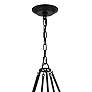 5_Bailey 8 Light Matte Black Chandelier more views