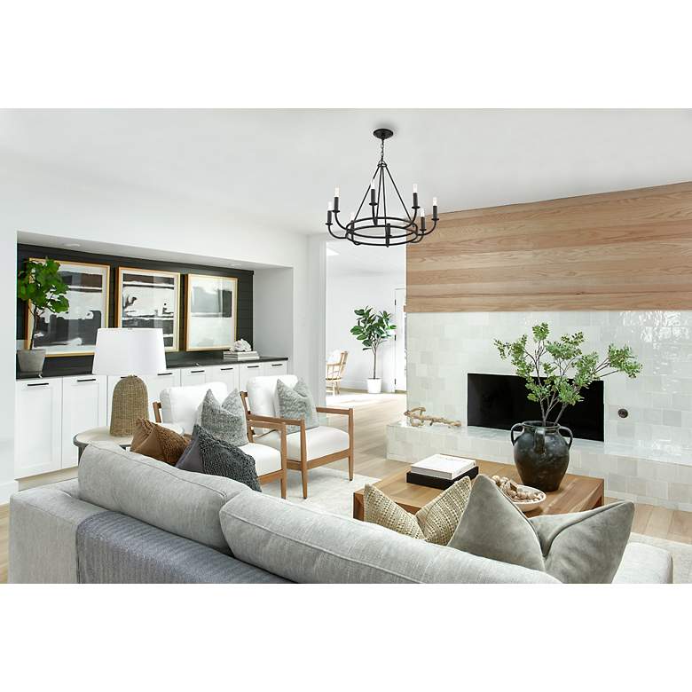 Image 6 Bailey 8 Light Matte Black Chandelier more views