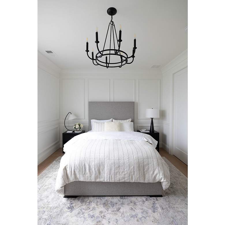 Image 7 Bailey 8 Light Matte Black Chandelier more views