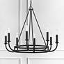 Bailey 8 Light Matte Black Chandelier
