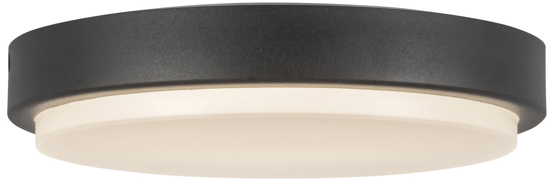 Bailey 9-in Black dimmable LED Outdoor Ceiling Light