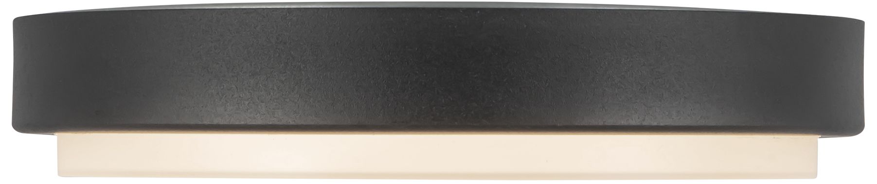 Image 2 Bailey 9-in Black dimmable LED Outdoor Ceiling Light more views