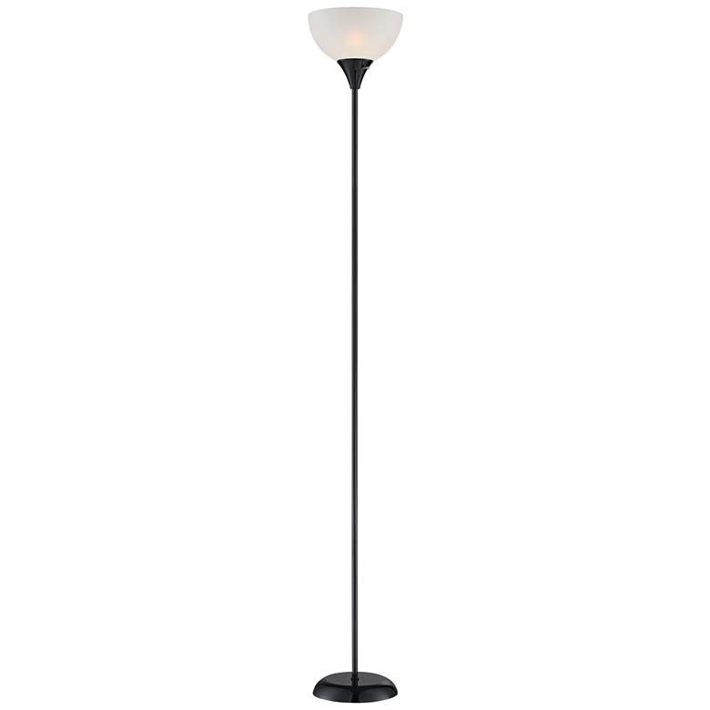 Bailey Black Torchiere Modern Floor Lamp