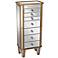 Bailey Gold and Mirror Jewelry Armoire