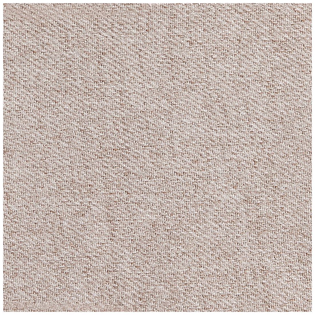 Bailey Mid-Century Modern Upholstered Ottoman in Oatmeal  with Black Feet