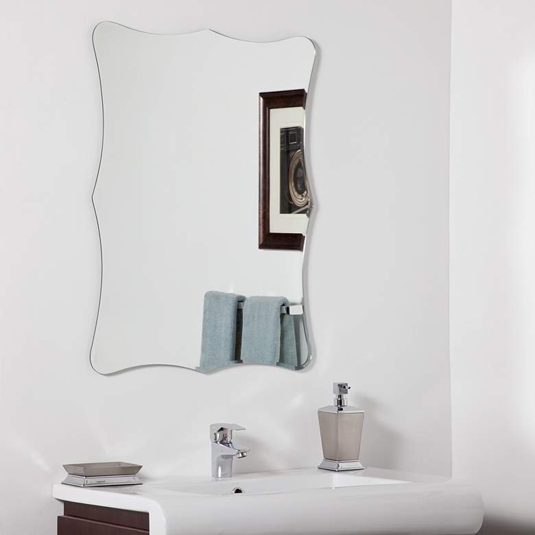 Image 1 Bailey Modern 23 1/2" x 31 1/2" Novelty Wall Mirror