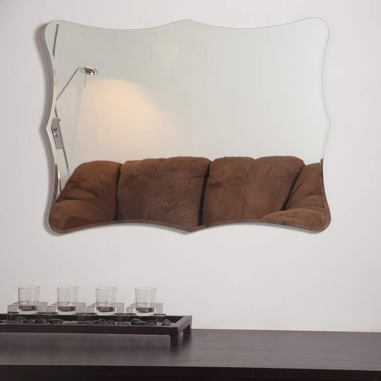 Image 2 Bailey Modern 23 1/2" x 31 1/2" Novelty Wall Mirror more views