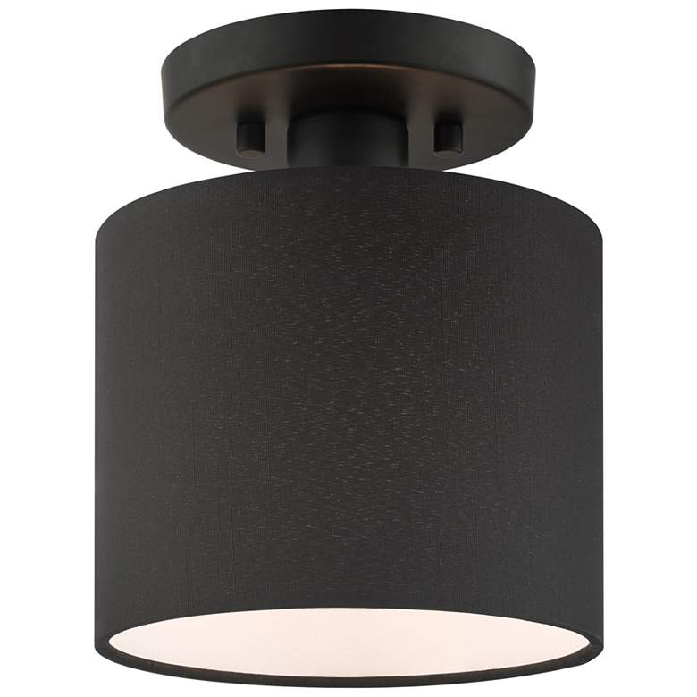 Image 1 Bainbridge 1 Light Black Semi Flush