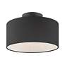 4_Bainbridge 1 Light Black Semi Flush more views