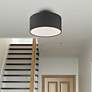 Bainbridge 1 Light Black Semi Flush