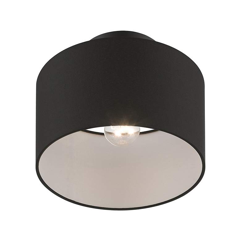 Image 5 Bainbridge 1 Light Black Small Semi-Flush more views