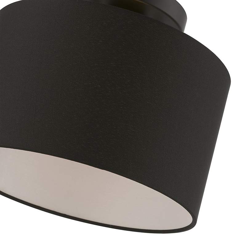 Image 6 Bainbridge 1 Light Black Small Semi-Flush more views