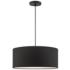 Bainbridge 18" Wide Black Drum Pendant Light