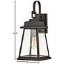 5_Bainbridge 19 1/4" High Oil-Rubbed Bronze Outdoor Wall Light more views