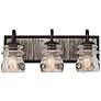 Thumbnail2 of Bainbridge 19" Wide Black Iron 3-Light Bath Light