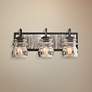 Thumbnail1 of Bainbridge 19" Wide Black Iron 3-Light Bath Light