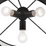 7_Bainbridge 20" Wide Black Double Drum Pendant Light more views
