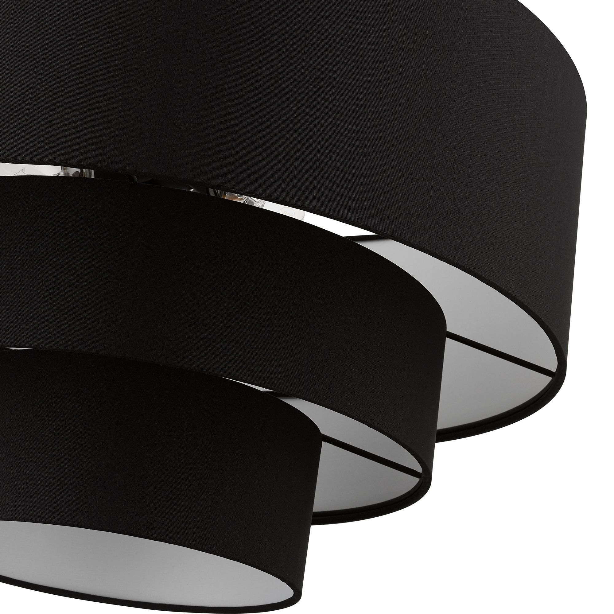 Bainbridge 23" Wide Black 3-Tier Drum Chandelier
