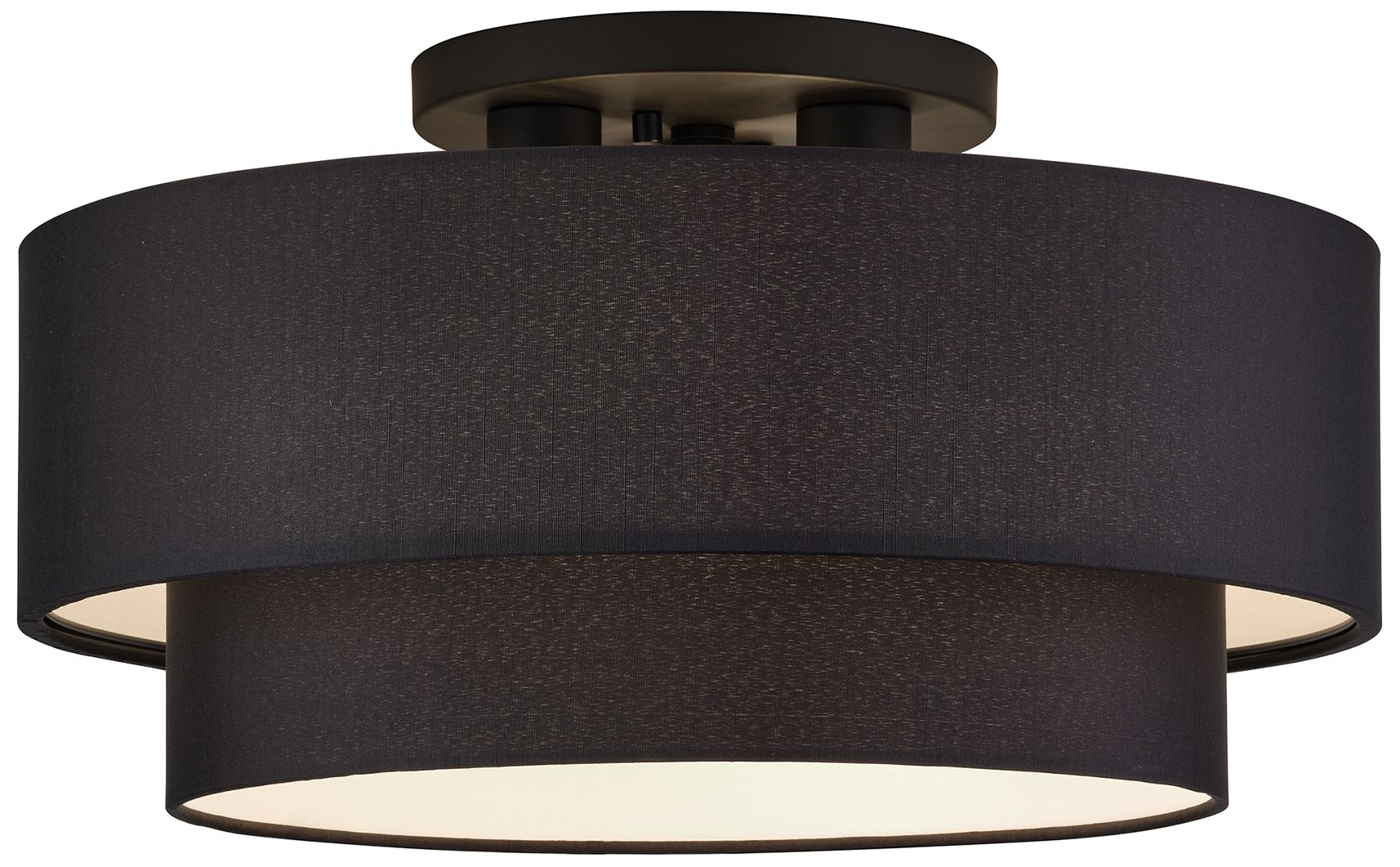 Bainbridge 3 Light Black Large Semi-Flush