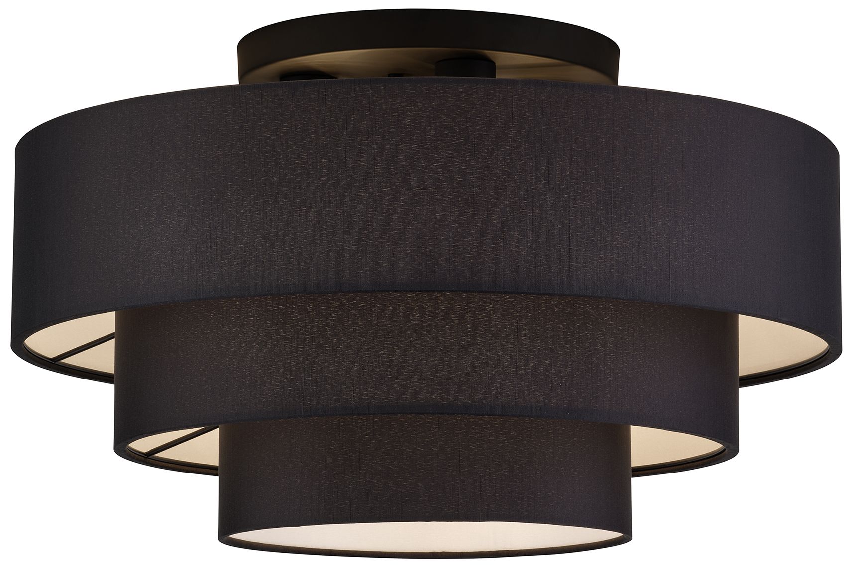 Image 2 Bainbridge 4 Light Black Extra Large Semi-Flush