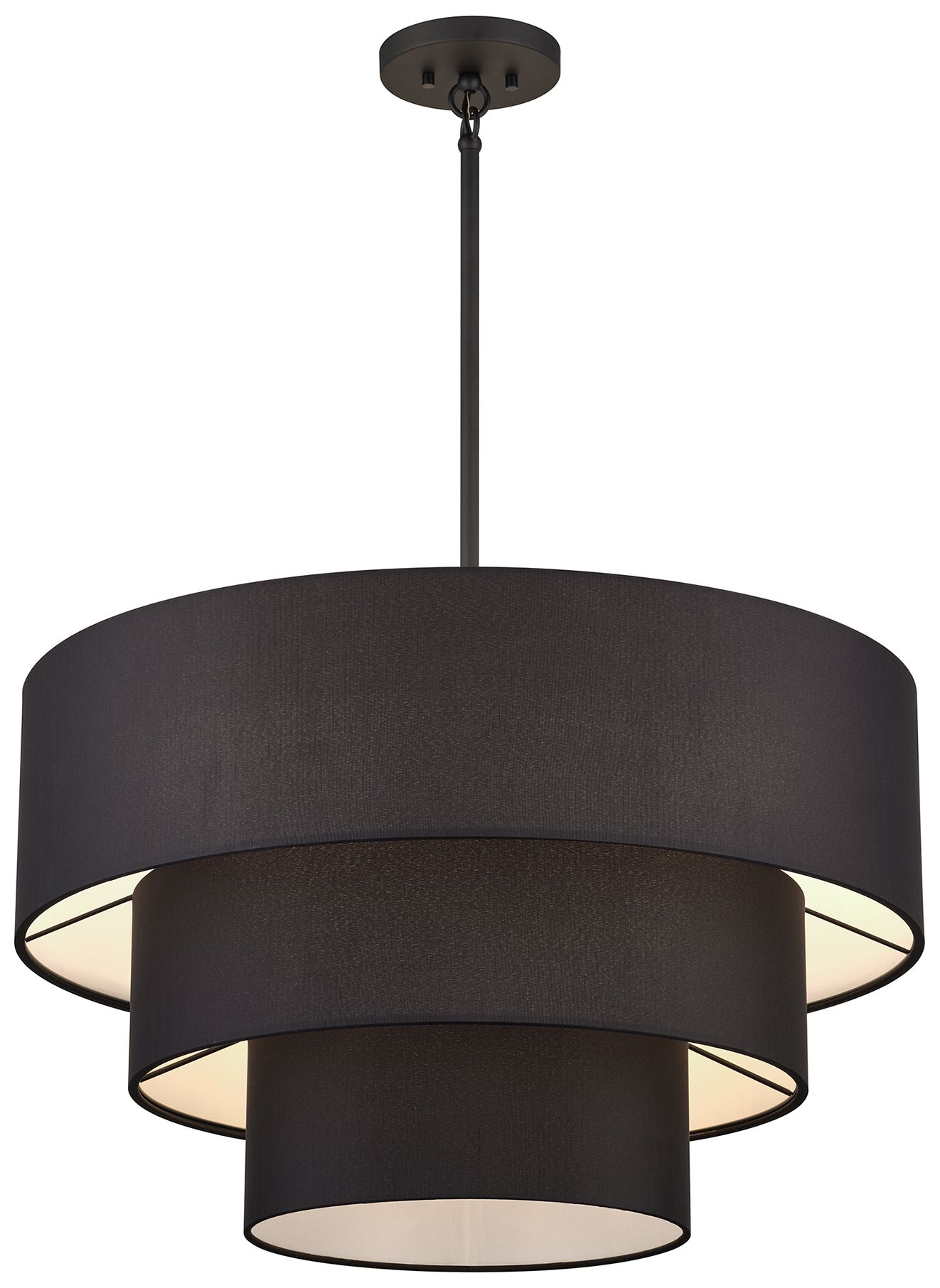 Image 5 Bainbridge 5 Light Black Medium Pendant Chandelier more views