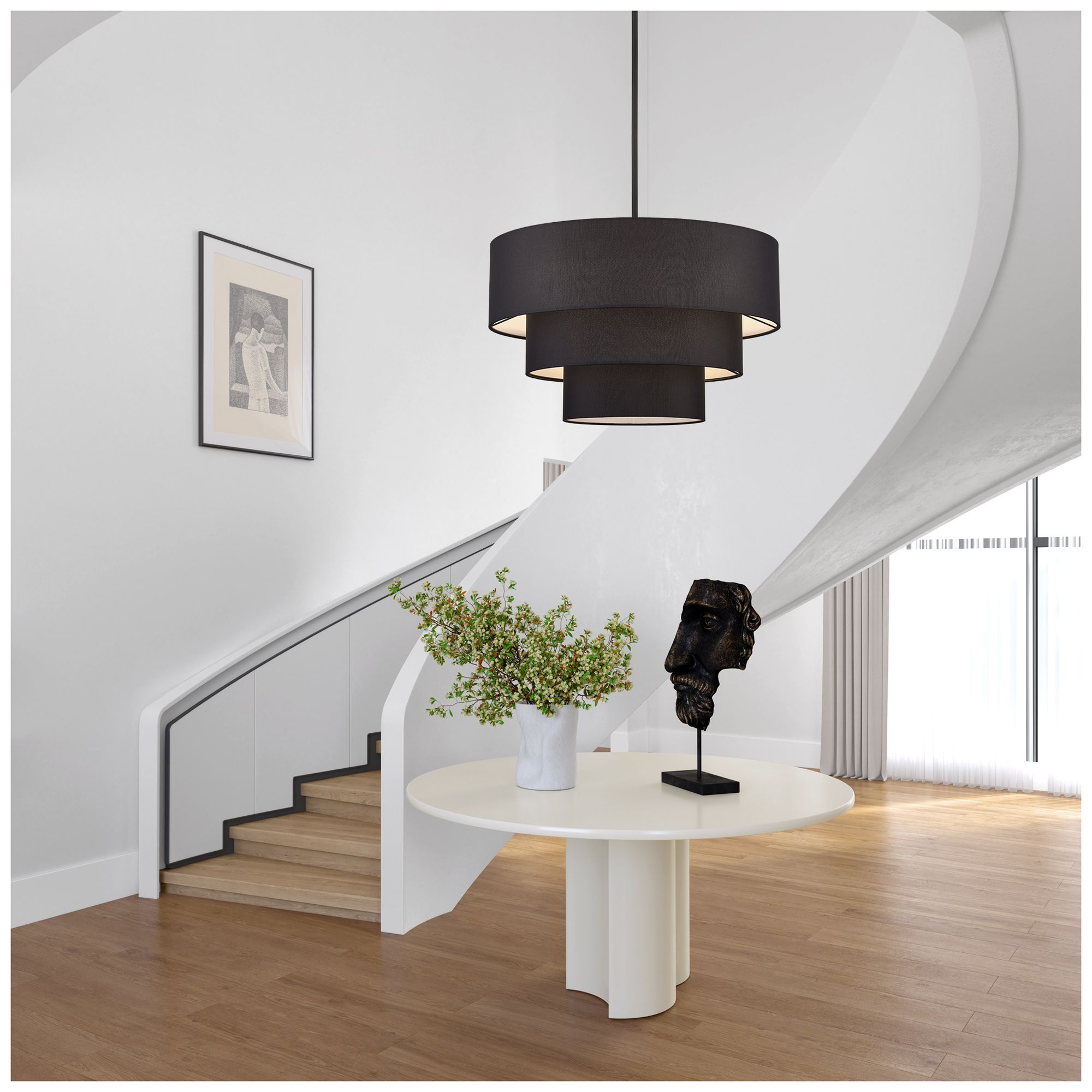 Bainbridge 5 Light Black Medium Pendant Chandelier