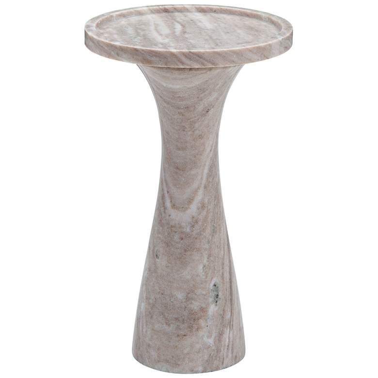 Image 1 Baird 22' Tall Beige Marble Accent Table