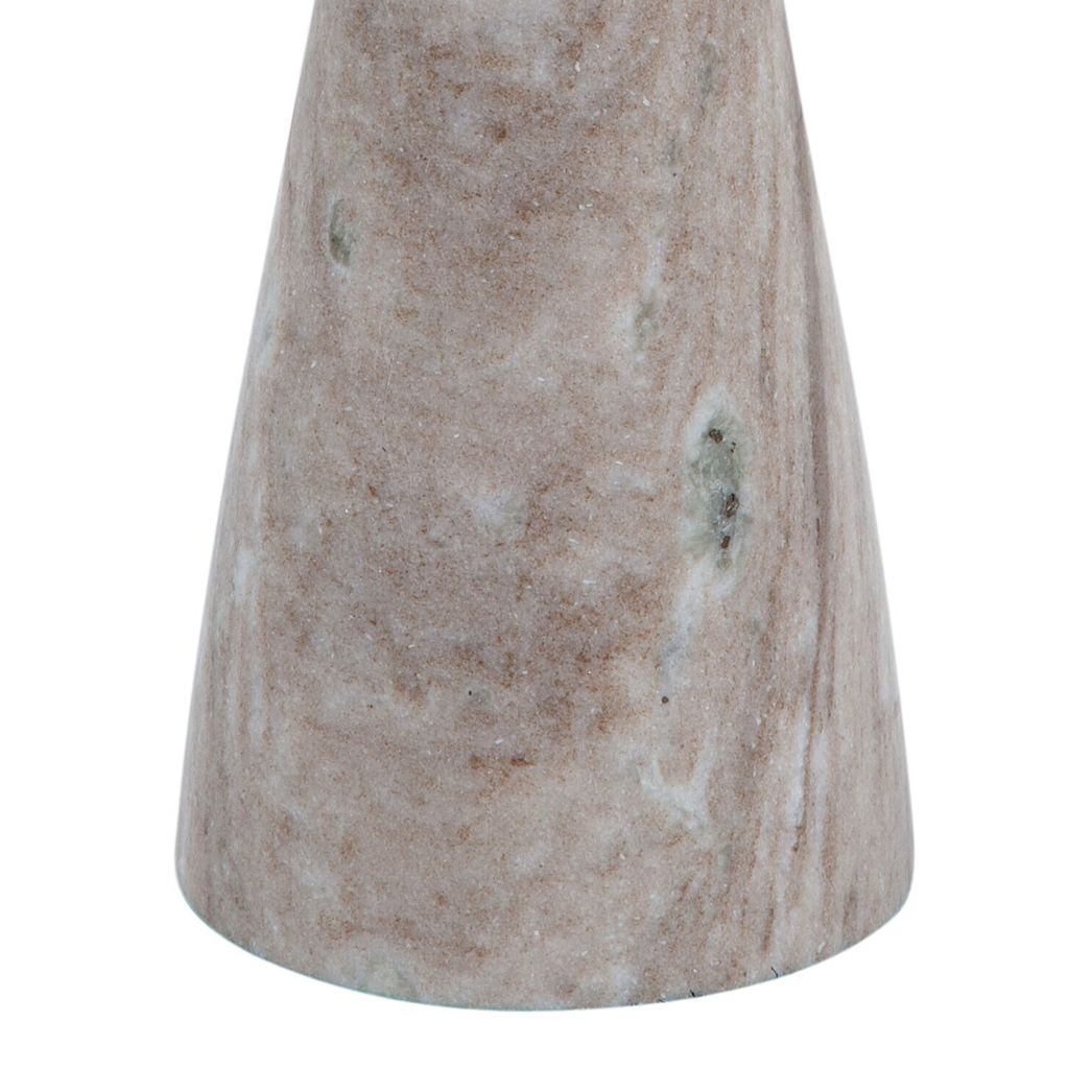 Image 2 Baird 22' Tall Beige Marble Accent Table more views