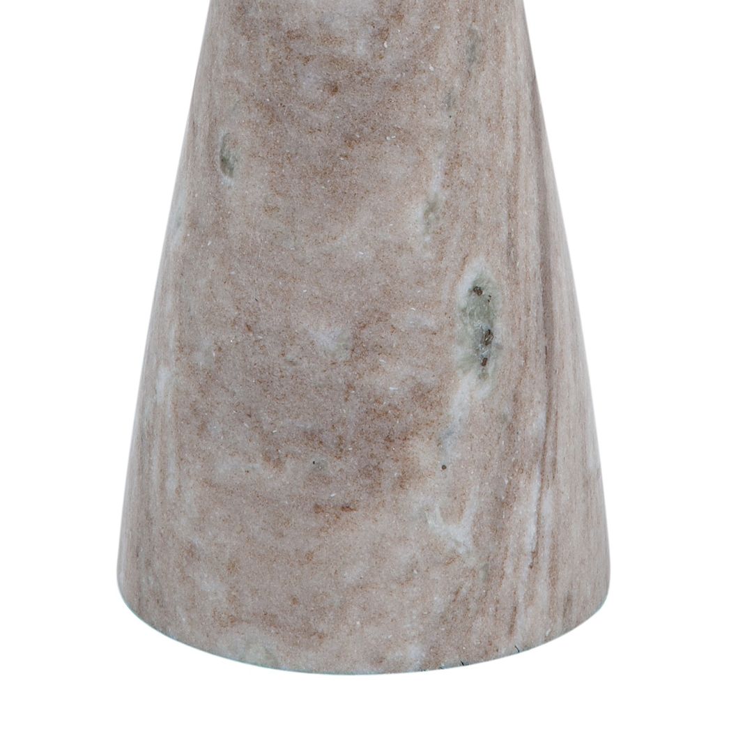 Image 7 Baird 22' Tall Beige Marble Accent Table more views