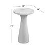 3_Baird 22' Tall Marble Accent Table more views