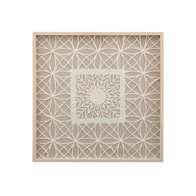 Image 1 Baize 32" Square Shadow Box Art