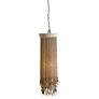 Baja 10" Wide White and Natural Coconut Mini Pendant