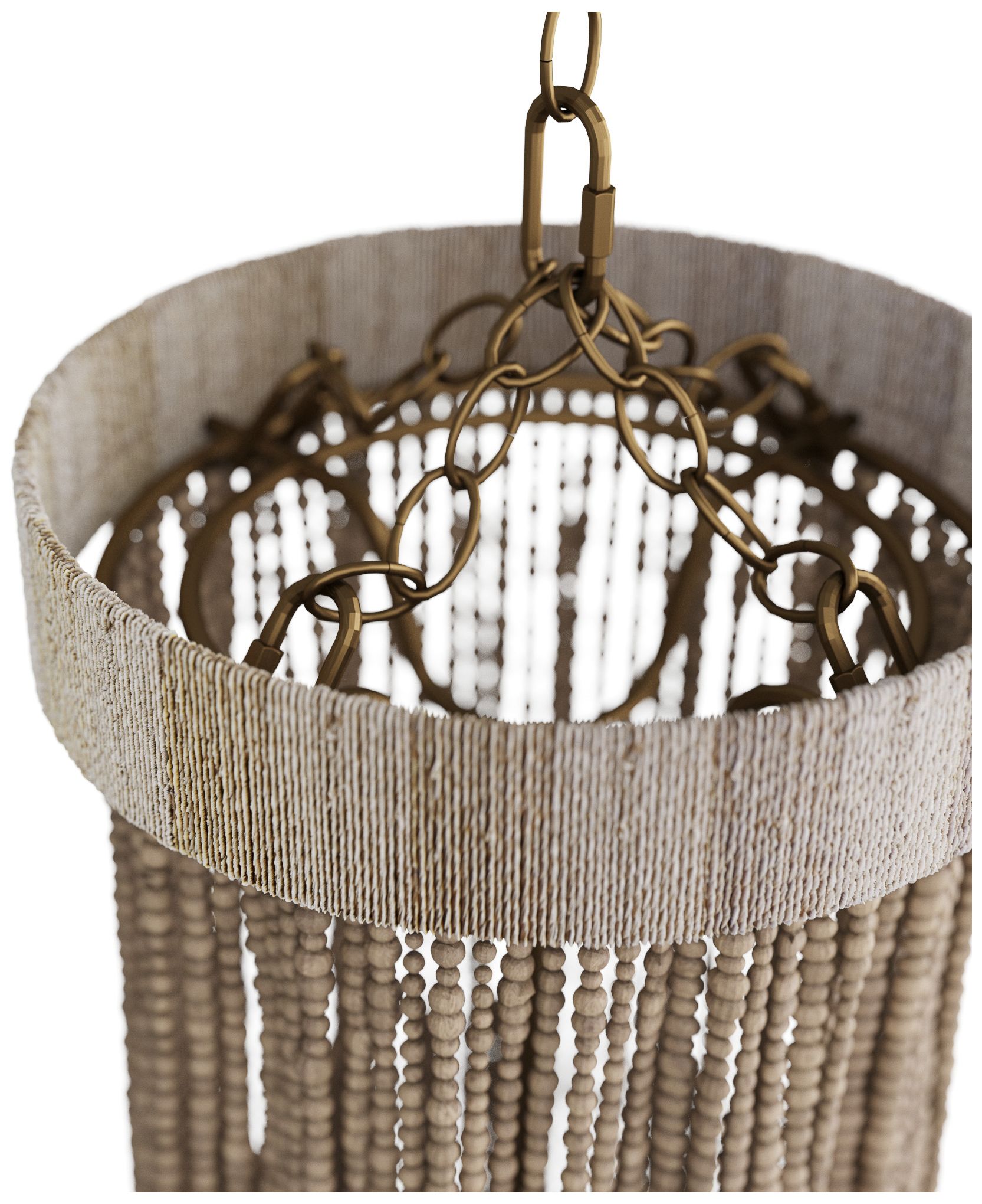 Image 5 Baja 10" Wide White and Natural Coconut Mini Pendant more views