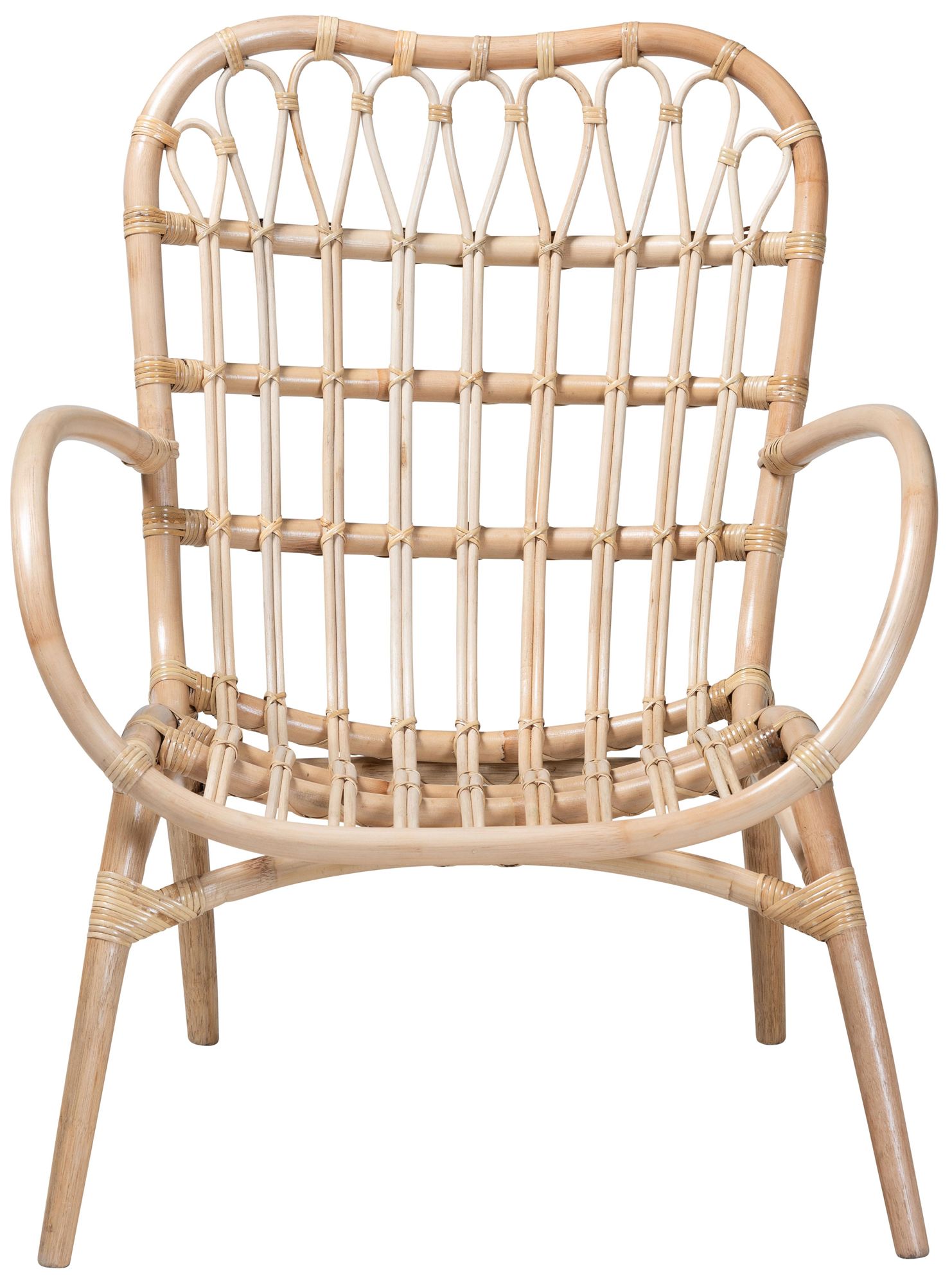 Image 6 Bajo 28 3/4" Wide Bohemian Rattan Arm Chair more views