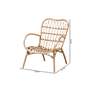 Bajo 28 3/4" Wide Bohemian Rattan Arm Chair