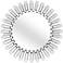 Baka Silver 41" Round Sunburst Oversized Wall Mirror
