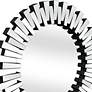 5_Baka Silver 41" Round Sunburst Oversized Wall Mirror more views