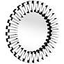 6_Baka Silver 41" Round Sunburst Oversized Wall Mirror more views