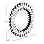 7_Baka Silver 41" Round Sunburst Oversized Wall Mirror more views