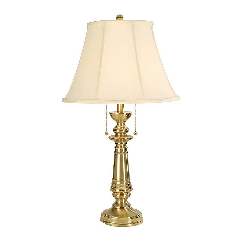 Image 1 Bakarat Lighting Collection Satin Brass Table Lamp